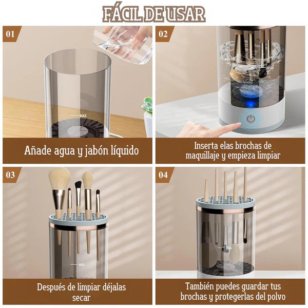 Limpiador Eléctrico para Brochas de Maquillaje - ¡ÉXITO EN ESPAÑA!😱